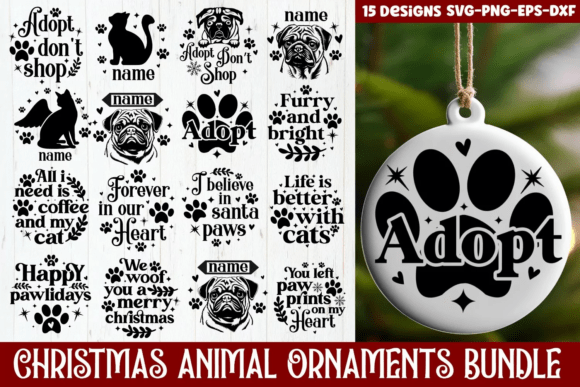 Animal Ornament SVG Bundle for Crafts and Graphics