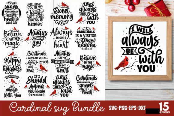 Cardinal SVG Bundle for Crafts and Graphics