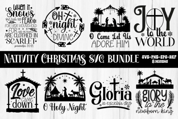 Christian Christmas SVG Bundle for Crafts and Graphics