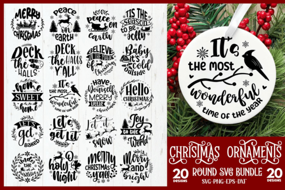 Christmas Ornaments SVG Bundle Review