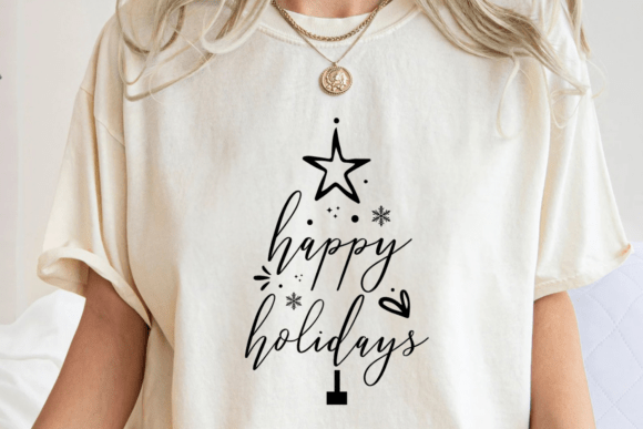 Christmas Tree Word Art Svg for Crafts and Graphics