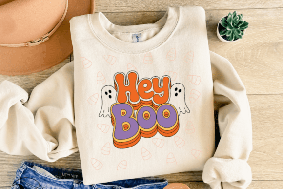 Hey Boo Shirt Svg for Crafts and Graphics