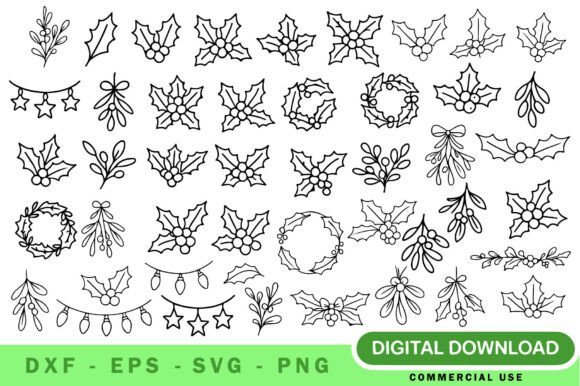 Holly Mistletoe SVG Bundle Review