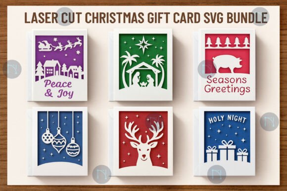 Laser Cut Christmas SVG Bundle for Winter Web Design