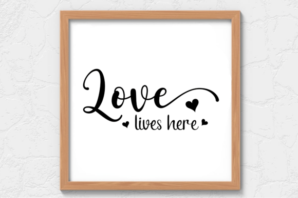 Love Lives Here SVG for Local Business Branding