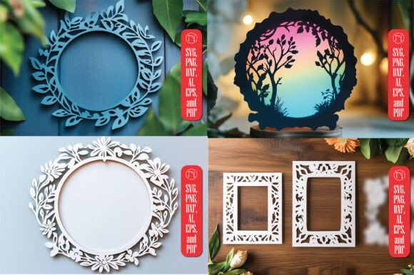 Paper Cut Photo Frames SVG Bundle Review