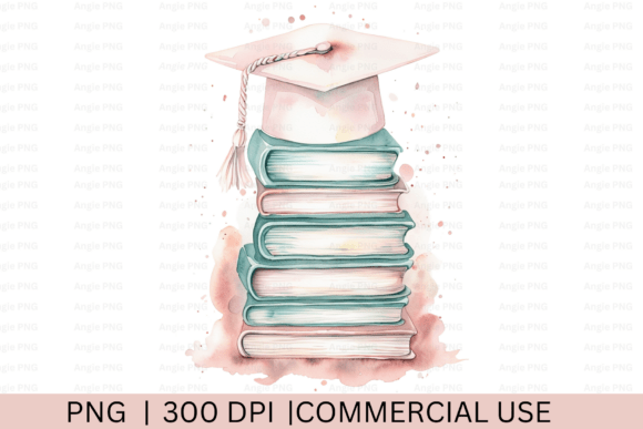 Pink Watercolor Books Graduation Design Review