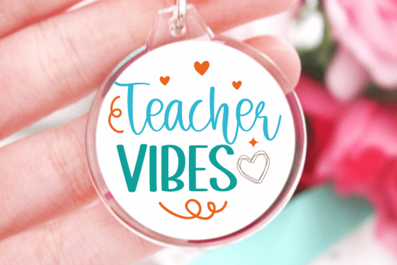 Teacher Vibes SVG for Local Business Branding and Crafts
