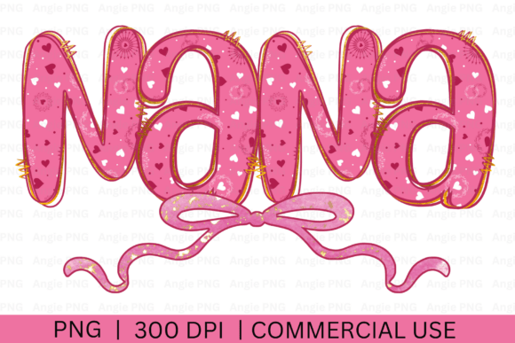 Valentine’s Day Nana PNG for Crafts and Graphics