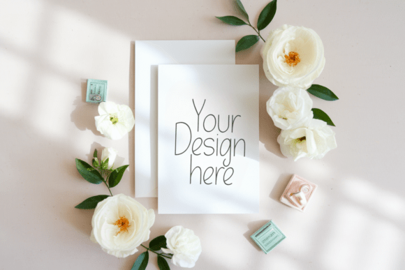 Weeding Invitation Card Mockup 35 for Invitations and Graphics